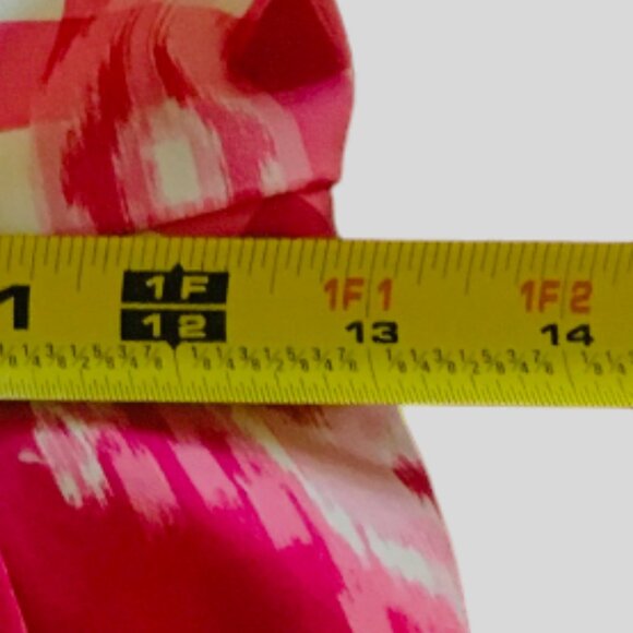 NEW Tahari ASL Dress BarbieCore Gingham Cotton Pink White Lined Size 2 Petite 2P - Picture 10 of 16